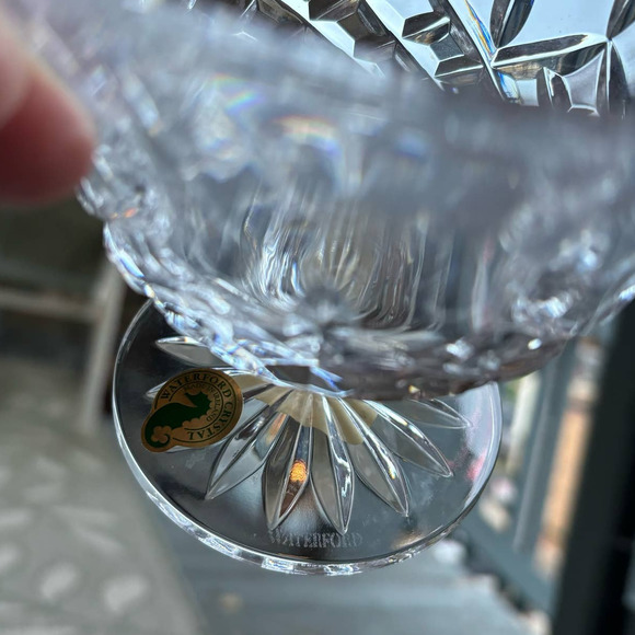 WATERFORD CRYSTAL LISMORE 5 INCH FOOTED BOWL LEAD CRYSTAL NEW WITH TAGS IN BOX - Picture 3 of 11